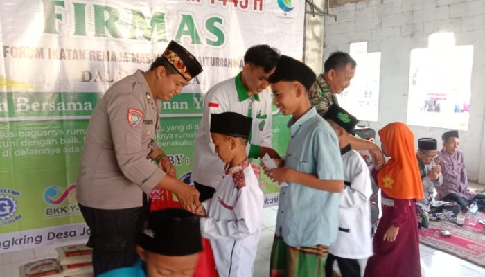 Menyambut Muharram 1445 Hijriyah, Karang Taruna Desa Jayalaksana Bersama FIRMAS Gelar Santunan Anak Yatim