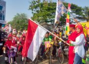 Meriahkan HUT RI Ke-78, Pemdes Sukamakmur Adakan Lomba Sepeda Hias