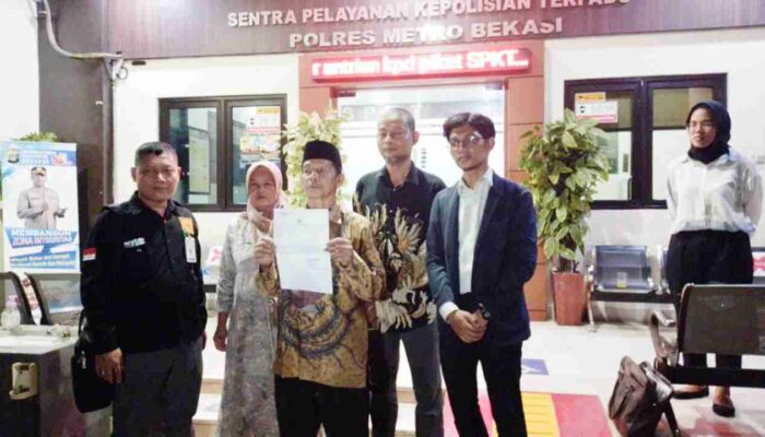 Seorang Warga Bekasi dan Kuasa Hukumnya Lapor Polisi Gegara Tanahnya Diduga di Klaim PT. BMIE