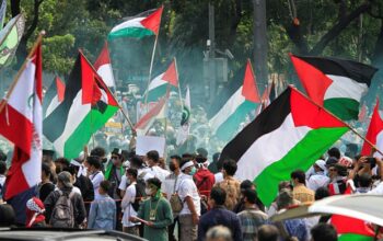 MUI Kawal Aksi Damai Aliansi Rakyat Indonesia Bela Palestina di Monas