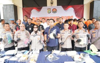 Polres Metro Bekasi Bersama Unit Reskrim Polsek  Berhasil Ungkap 13 Kasus Pidana