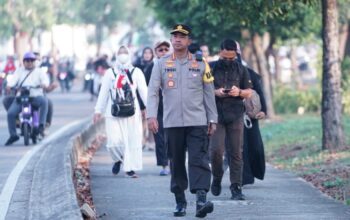 Polres Metro Bekasi Jaga Keamanan dan Kondusifitas Di Aksi Solidaritas Palestina