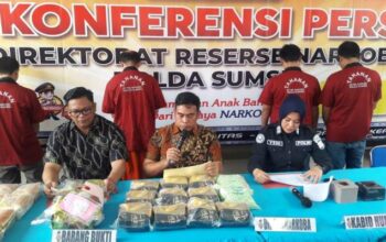Ditresnarkoba Polda Sumsel Berhasil Ungkap Kasus Peredaran Narkoba Wilayah Sumatera Selatan