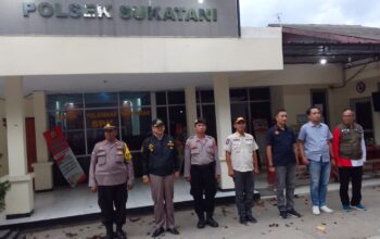 Polsek Sukatani Adakan Apel Gabungan Pengamanan Malam Tahun Baru 2024