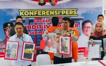 Direktorat Krimsus Polda Sumsel Gelar Konferensi Pers Ungkap Kasus Penyimpangan BBM