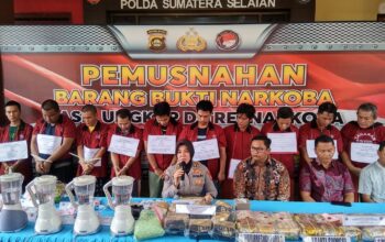 Polda Sumsel Musnahkan Barang Bukti Sebanyak 38,1 Kg, Sabu dan Ribuan Pil Ekstasi Ancaman Hukuman Pidana Mati-Pidana Seumur Hidup 