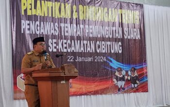 Panwascam Cibitung Resmi Lantik 653 PTPS