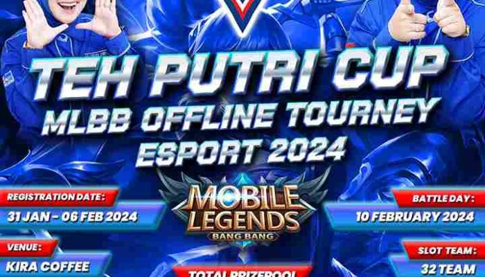 Caleg DPRD Kab.Bekasi Partai Demokrat Dapil 2 Chairika Ananda Putri Gelar Tournament Teh Putri CUP Badminton dan Teh Putri CUP Mobile Legends