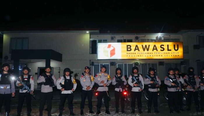 Polisi Lakukan Patroli Pasca Penghitungan Suara Pastikan Aman Terkendali