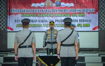 AKBP Oxy Yudha Pimpin Langsung Serah Terima Jabatan di Aula Patriatama