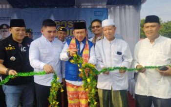 Pj. Bupati Bekasi Resmikan Posko Mudik DPD. KNPI Kedung Waringin