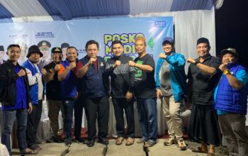 Sekda Kab. Bekasi Kunjungi Posko Mudik DPD KNPI dekat Tapal Batas 