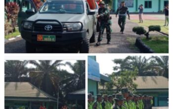 Kodim 0420/Sarko Melaksanakan Apel Siaga Bencana Dilanjutkan Dengan Latihan Bersama BPBD dan Damkar 