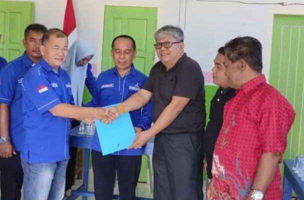 Agus Rubiyanto Terima, Ambil formulir Cabub di Kantor Partai Demokrat Kabupaten Tebo