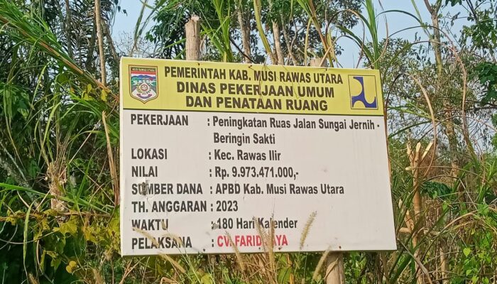 Proyek Peningkatan Jalan Beringin Sakti Telan Dana Miliaran Rupiah TA  APBD 2023 Disoal Tengah Ditelusuri