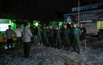 Antisipasi Gangguan Kamtibmas, Polsek Sukatani Bersama Unsur Muspika Gelar Apel Gabungan