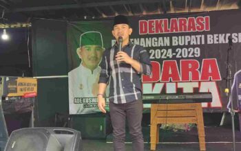 GMI Bersama Relawan Dara Kita Deklerasikan Ade Kuswara Kunang Menjadi Bupati Bekasi
