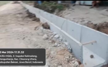 Miris !! Lihat Proyek Pembangunan U-Ditch Jalan Industri Kalimalang Kab. Bekasi