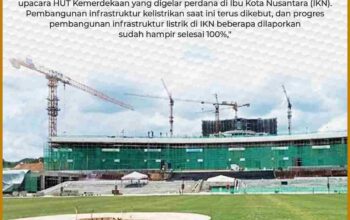 SALAH SATU INFRASTRUKTUR IKN HAMPIR 100% SELESAI