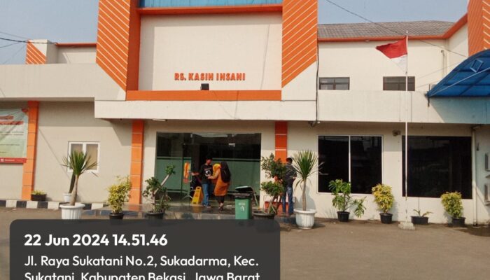 RUMAH SAKIT DIJALAN RAYA SUKATANI DIPERTANYAKAN.