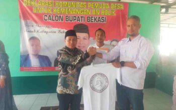 Satu Komando Komunitas Pemuda Desa Deklarasikan BN Holik Qodratullah Calon Bupati 2024-2029