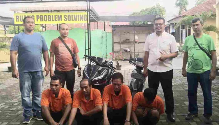 Empat Warga Perbaungan Kena Borgol Atas Kasus Curanmor, Begini Keterangan AKP. S Gurusinga