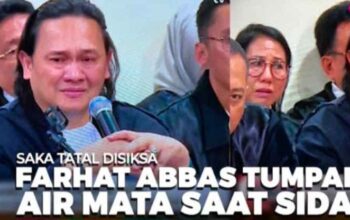 Farhat Abbas Terlihat Tak Bisa Menahan Tangisnya Saat Kesaksian Aldi di Siksa Oknum Polisi
