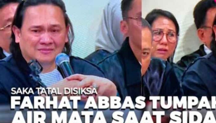 Farhat Abbas Terlihat Tak Bisa Menahan Tangisnya Saat Kesaksian Aldi di Siksa Oknum Polisi