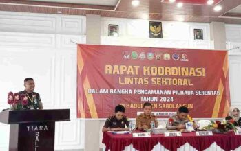 Dandim 0420/Sarko Hadiri Rapat Operasi Mantap Praja Siginjai Pengamanan Pilkada Serentak