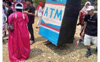 Perayaan Pawai Pembangunan Kemerdekaan di Desa Pinang Merah Membanggakan BRI Cabang Bangko