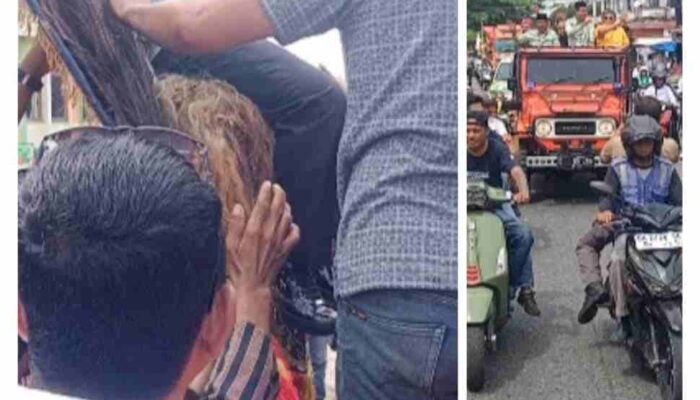 Ribuan Masyarakat Merangin Antusias Mengantarkan Calon Bupati dan wakil Bupati Merangin Nalim-Nilwan Mendaftar ke KPU