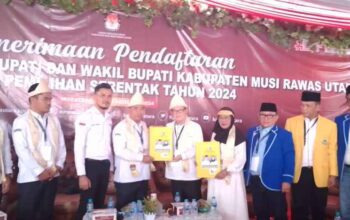 Hari Terakhir KPUD Muratara Resmi Terima Berkas Bapaslon Syarif -Gusti 