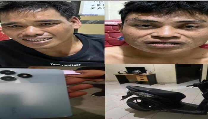 Kasus Pencurian Handphone yang Diletakkan di Dasbor Motor Dilapangan Voli Perum Palem Prabujaya Terungkap, Pelaku Ternyata Tetangga Korban