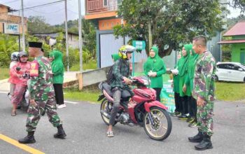 Semarakan Bulan Suci Ramadhan Kodim 0420/Sarko Gelar Pembagian Takjil