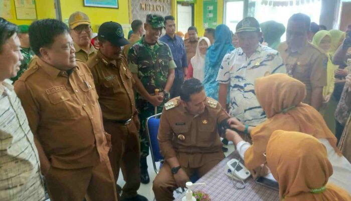 Dandim 0420/Sarko Hadiri Gerakan Pengendalian Penyakit Prioritas dan Launching Pemeriksaan Kesehatan Gratis