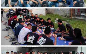 Lakukan Giat Sosial, Persatuan Pemuda Pelopor Karang Bahagia (P3KRB) Bagikan Ratusan Takjil