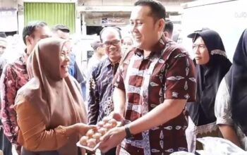 Bupati Merangin  Diserbu Emak-Emak saat Pulang Kampung, Gelar Pasar Murah