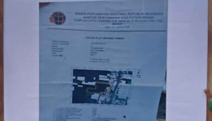 Sengketa Tanah Seluas 7 Hektar Lebih di Desa Sukamanah Resmi Bergulir Ke PN Cikarang, Penggugat Ajukan Sita Jaminan Terhadap Obyek Perkara (Coservatoir Beslag)