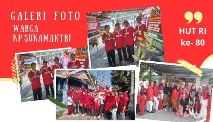 Warga RT.004 RW.004  Kp. Sukamantri Kompak Peringati Perayaan HUT RI ke-80