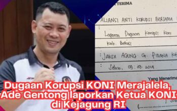 Dugaan Korupsi KONI Merajalela, Ade Gentong Laporkan Ketua Koni Ke Kejagung RI