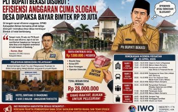 Plt Bupati Bekasi Disorot : Efisiensi Anggaran Cuma Slogan, Desa Dipaksa Bayar Bimtek Rp 28 Juta