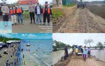 Demi Kenyamanan Pengunjung, Pengelola Wisata Pulau Putri Karawang Lakukan Pengerasan Jalan