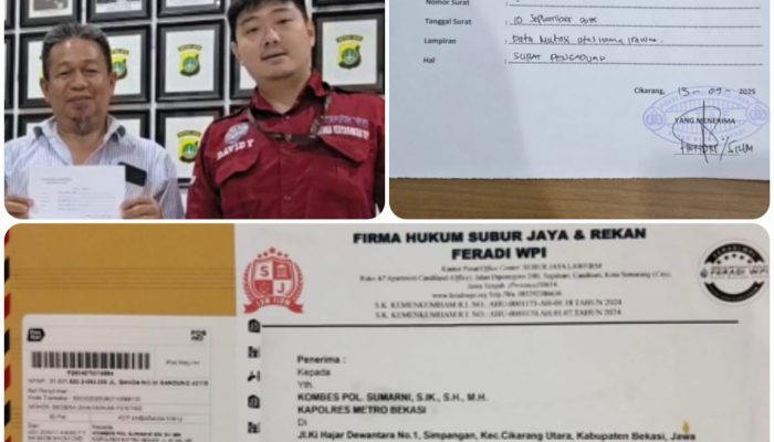 Polres Metro Bekasi, Hairil Tami (korban/pelapor) kecewa Aipda Rifai tidak memberi sp2hp terbaru, Kapolres Sumarni Disurati Resmi lawyer juga tidak membalas