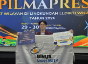 Perjalanan Mahasiswa BINUS University dalam Meraih Juara 3 Pilmapres LLDIKTI Wilayah III