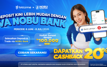 Bittime Gandeng Nobu Bank Luncurkan Program Cashback “10 Menit dari Indonesia ke Wall Street” untuk Akses Investasi Aset Global