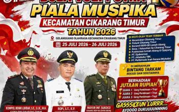 Semarak HUT RI ke-81, Turnamen Bola Voli Putra Piala MUSPIKA Cikarang Timur 2026 Siap Digelar Perebutkan Hadiah Jutaan Rupiah