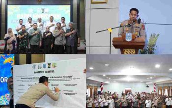 Perkuat Sinergi Lintas Sektoral, Polres Merangin Deklarasikan Penanggulangan Geng Motor