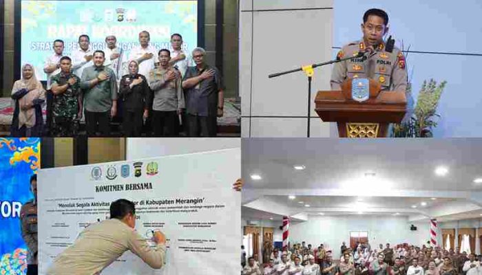 Perkuat Sinergi Lintas Sektoral, Polres Merangin Deklarasikan Penanggulangan Geng Motor