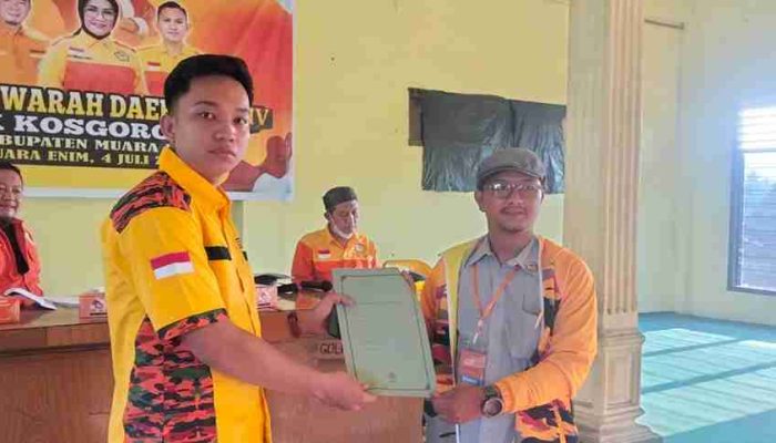 Barisan Muda Kosgoro 1957 Kabupaten Muara Enim Resmi Dinakhodai Bung Fitrah