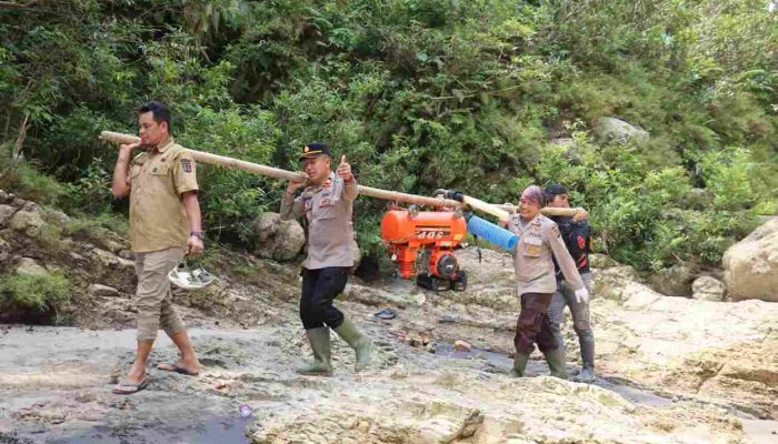Patroli Gabungan Tim Terpadu Penanganan PETI, Kembali Sisir Kawasan UNESCO Global Geopark Merangin